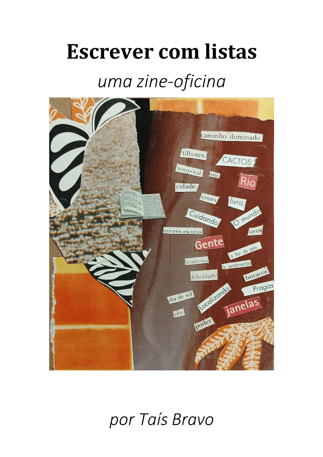 Escrever com listas: uma zine-oficina