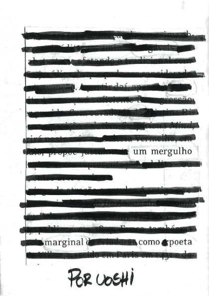 um mergulho marginal como poeta