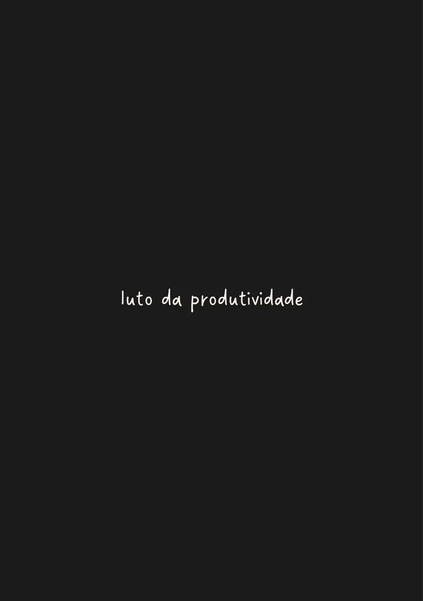 Luto da produtividade