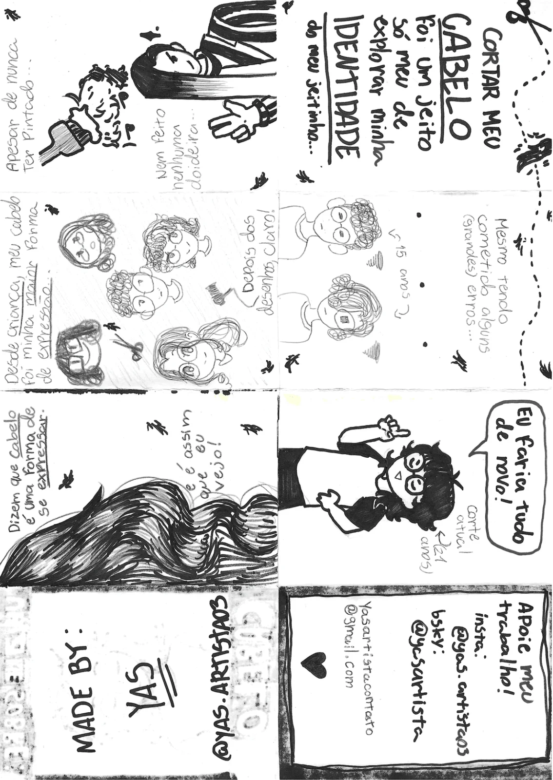 Um zine sobre cabelo